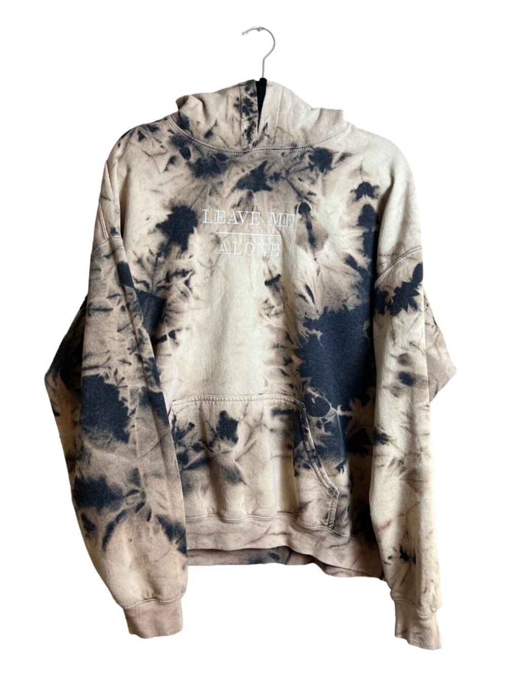 Blue‎ Crown Tie Dye Hoodie XL Leave Me Alone Streetwear